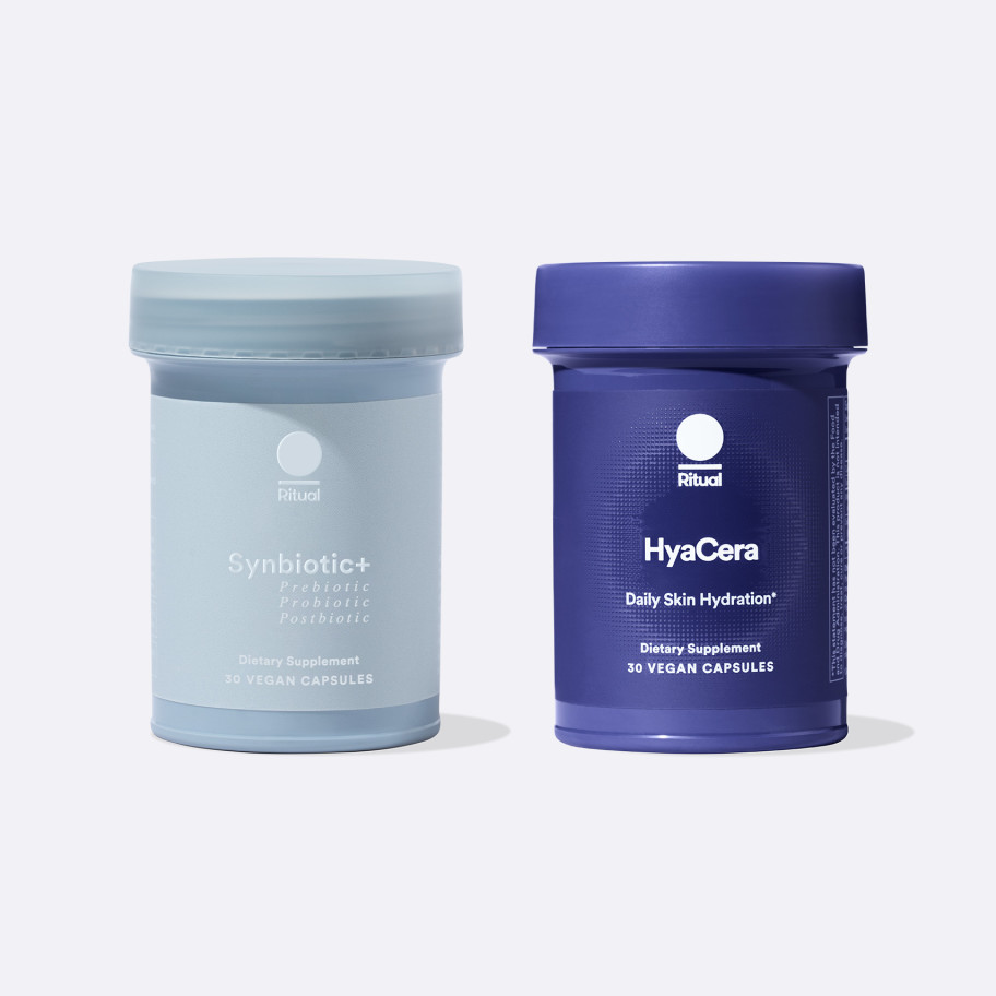 Synbiotic+ and HyaCera Bottles